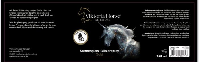 Sternenglanz Glitzerspray Gold, Microplastik frei – Bild 2