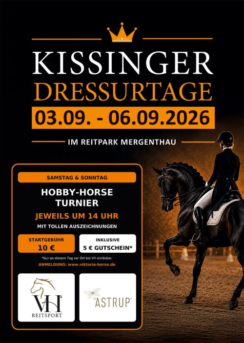 Kissinger Dressurtage 03.09. - 06.09.