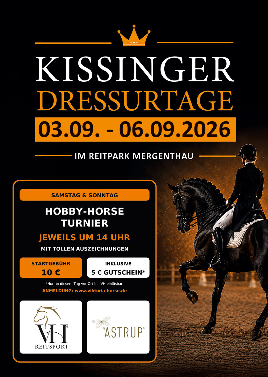 Kissinger Dressurtage 03.09. - 06.09.